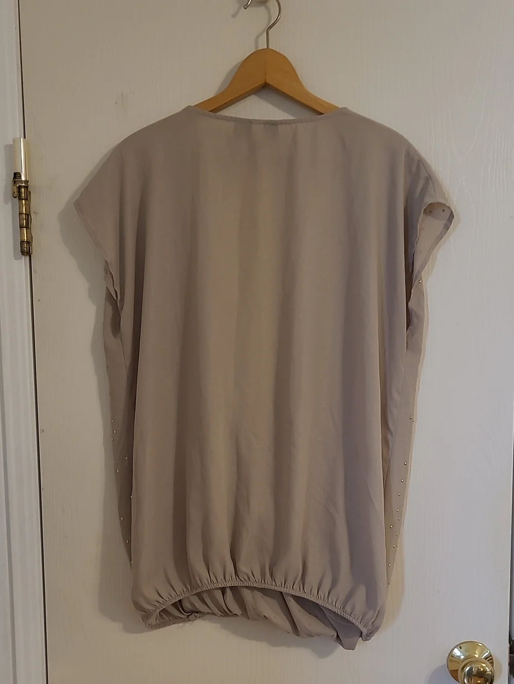 Lane Bryant Deep V Faux Wrap Blouse - Picture 4 of 7